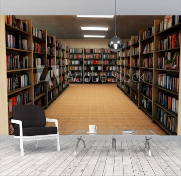 Picture of Bookshelf in library